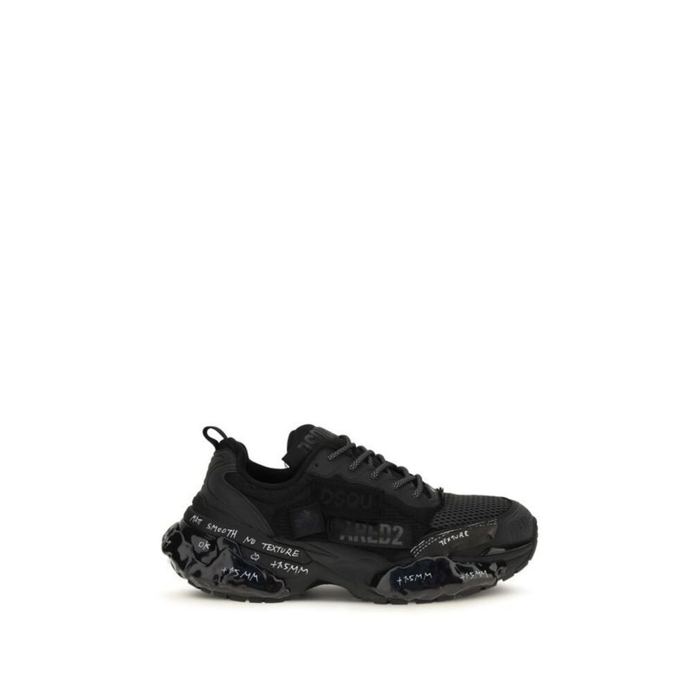 Dsquared² Black Polyester Athletic Men's Sneakers